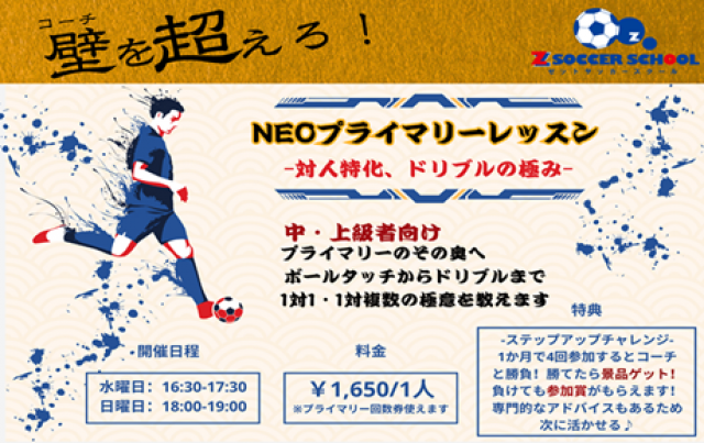 5：千葉県印西市のゼット千葉ニュータウン　プライマリーレッスン(ワンデー)