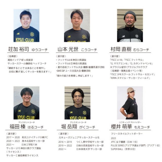 コーチ：東京都町田市の南町田インドア球'S倶楽部 Jr.サッカースクール