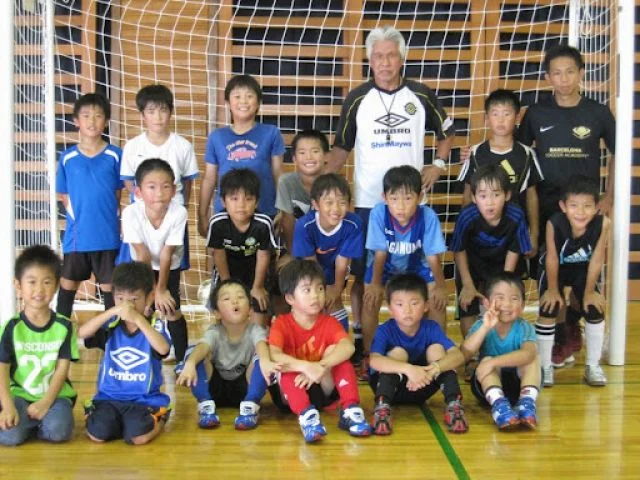 元日本代表 松永章監修サッカー教室の活動風景