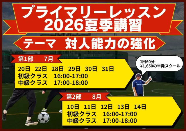 2：千葉県印西市のゼットサッカースクール千葉ニュータウン　プライマリーレッスン(単発スクール)