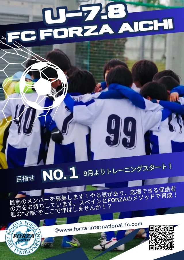 2：愛知県名古屋市、清須市、東尾張地区のFC FORZA AICHI