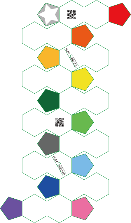 サッカーボールの展開図