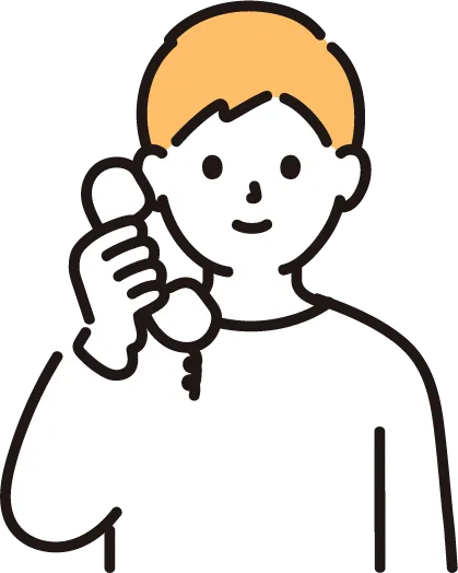 電話する女性
