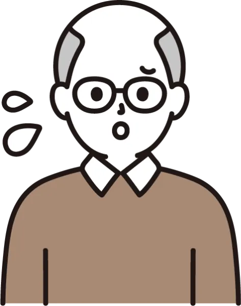 時計と男性