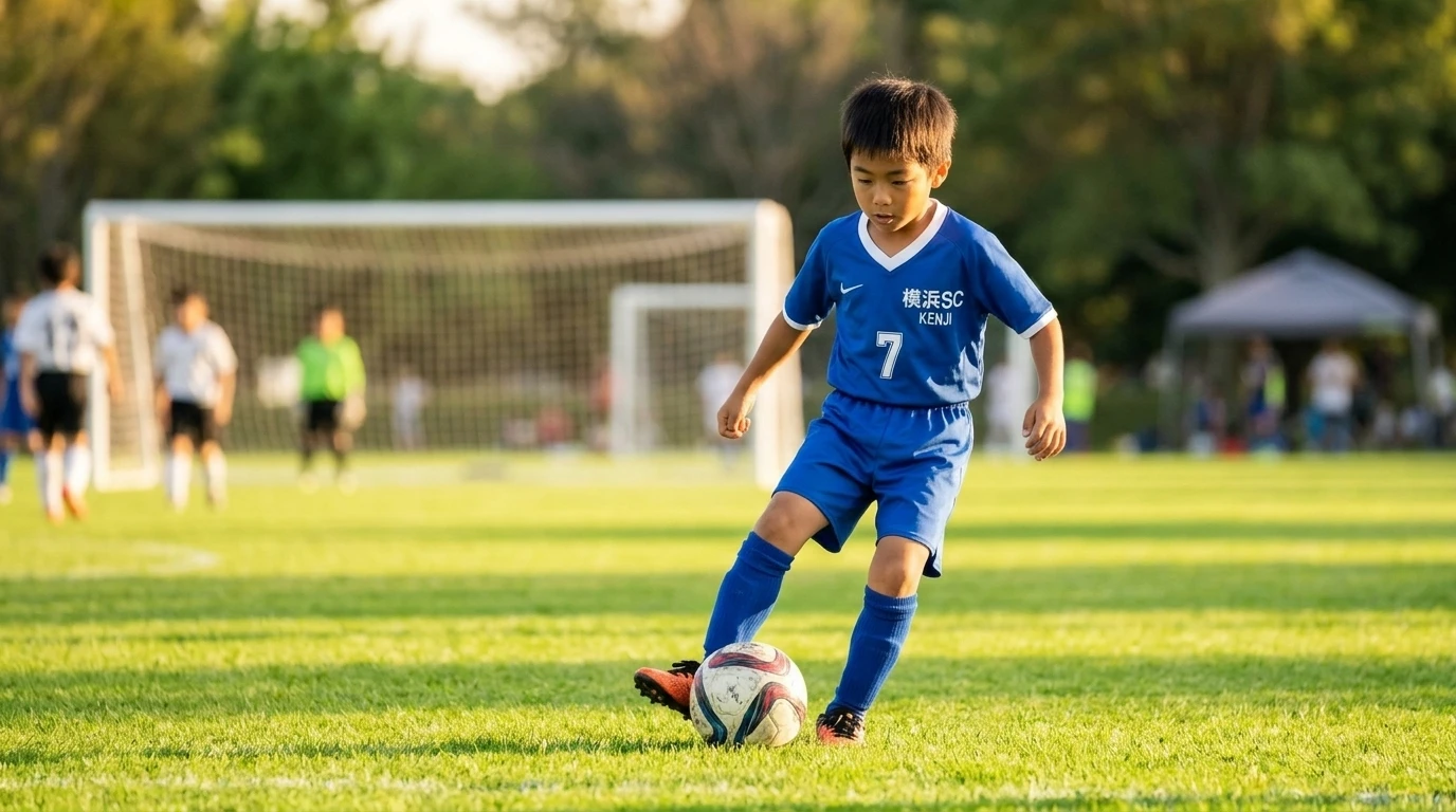 【ジュニアサッカー】「落ち着いてトラップしろ！」が逆効果な理由。足元でボールが暴れてすぐ奪われるあの子が、ピタッと吸い付くコントロールを手に入れた「おへその向き」