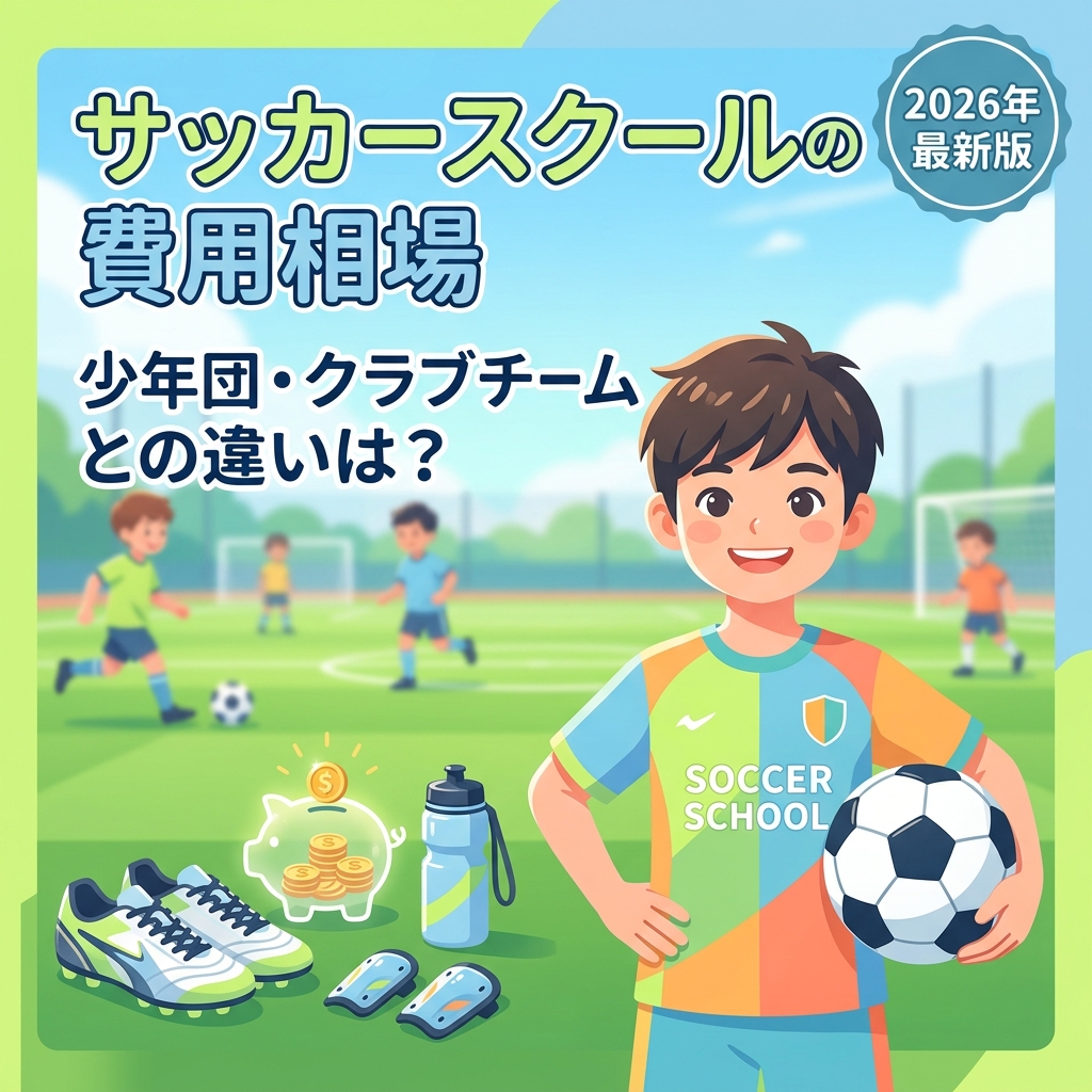 【2026年最新】サッカースクールの費用相場はいくら？少年団・クラブチームとの月謝比較と初期費用まとめ